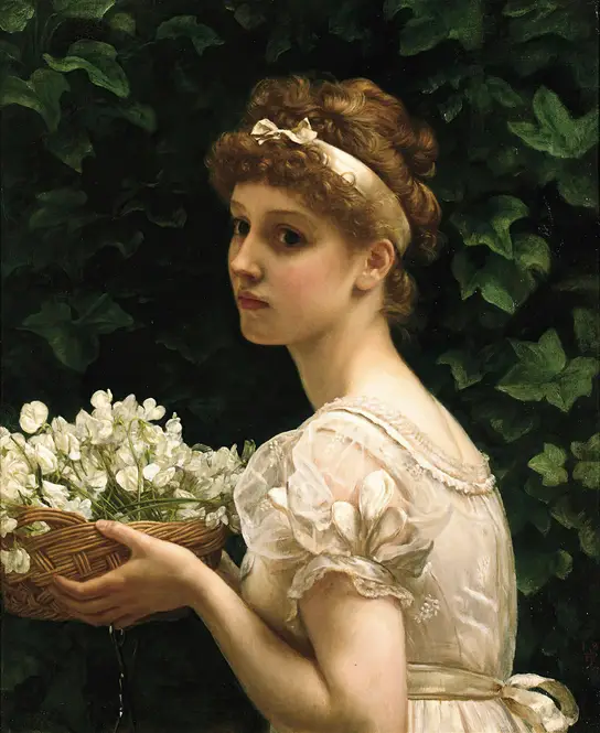 Pea Blossoms (1890) by Edward John Poynter